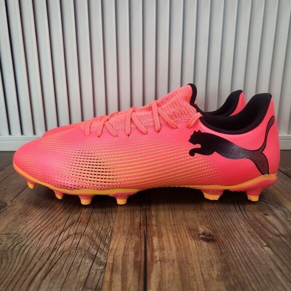 PUMA Future 7 Play FG/AG 107723-03 Men Sz 12 Black Sunset Glow Soccer Cleats NEW main image 4
